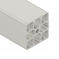 10-4545S4-0-500MM MODULAR SOLUTIONS EXTRUDED PROFILE<br>45MM X 45MM SMOOTH SIDES TARE AWAY, CUT TO THE LENGTH OF 500 MM